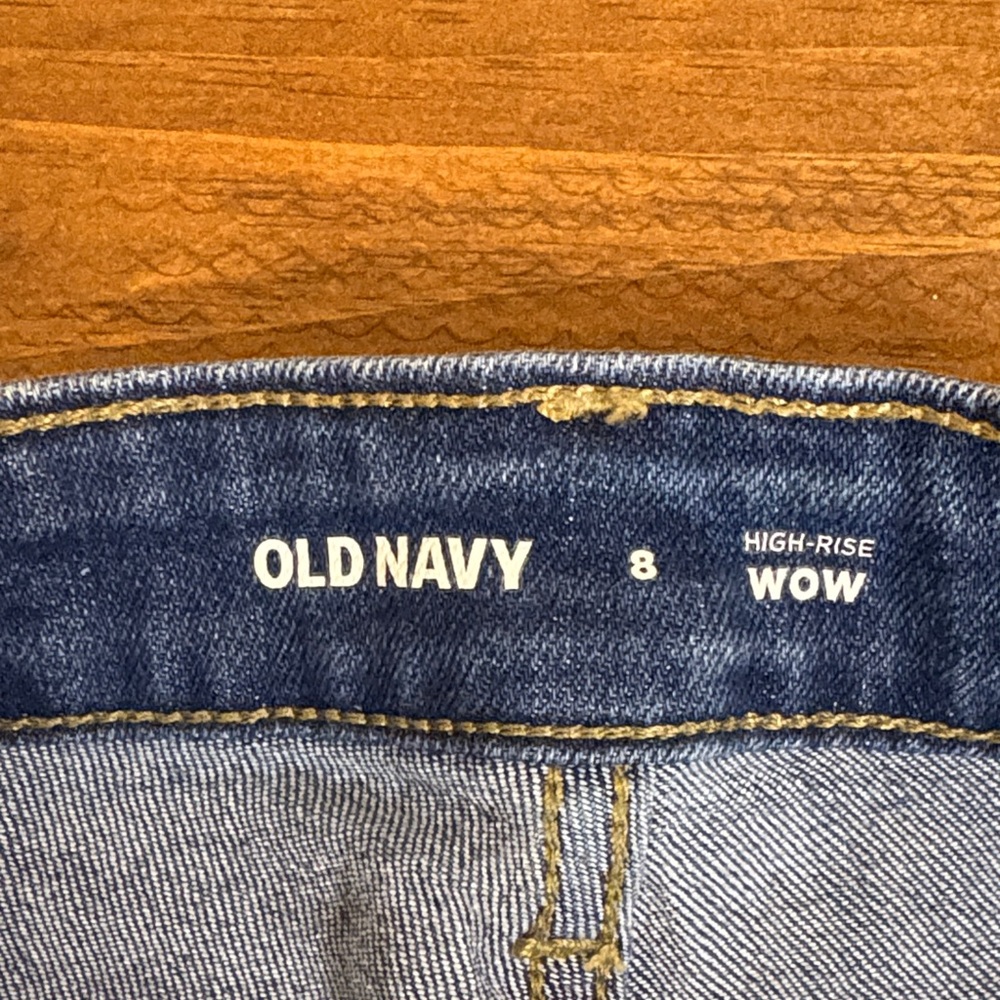 🩶 Old Navy High Rise Wow Blue Jean Shorts - Picture 2 of 4